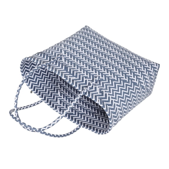 RENACLIPY Multi-Color Plastic Woven Tote Bag for Home Shopping and Beach