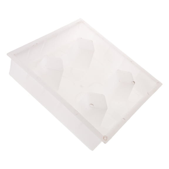 RENACLIPY Reusable White Concrete Paver Mold with 4 Hole Design for Garden Path Landscaping