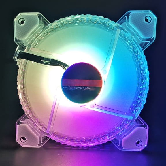RENACLIPY Rgb Computer Case Fan Set with ABS Plastic Durable Low Noise Cooling and Luminous Lighting for Desktop