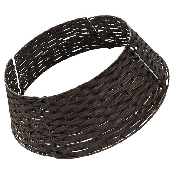 RENACLIPY Plastic Christmas Tree Collar in Coffee Color for Festive Holiday Decoration and Seasonal Home Decor