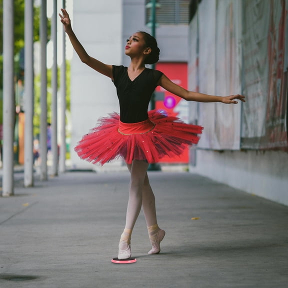 RENACLIPY Pink Round Turn Board with Sponge for Ballet and Skating Practice