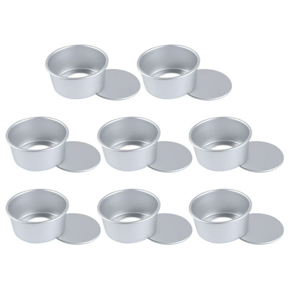 RENACLIPY 8-Piece Round Cake Pans Set Non-Stick Aluminum Alloy Bakeware for Home Baking and Cooking
