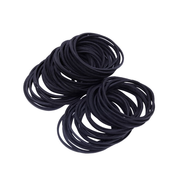 RENACLIPY Kids Elastic Hair Bands Ponytail Holder Black 1Pack