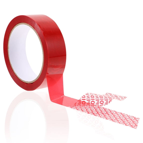 RENACLIPY Red Pet Tamper Evident Tape for Secure Packaging Voidopen Seal