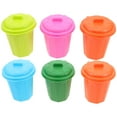 thumbnail image 1 of RENACLIPY Small Trash Can 6-Pack Assorted Colors Compact Waste Bin for Home Office Car, 1 of 7