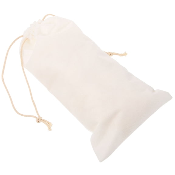 RENACLIPY White Drawstring Shoe Organizer Bag, 1 Pack, Rectangular Lint-Free Storage Pouch for Shoes and Accessories