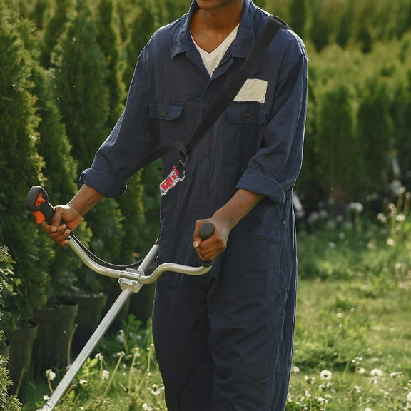 RENACLIPY Shoulder Harness Comfortable Carrying Strap Black Oxford Cloth for Lawn Mowers 1Pcs