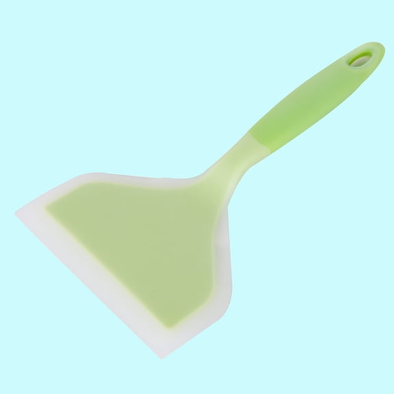 RENACLIPY Light Green Silicone Spatula Turner, Food Grade Kitchen Cooking Utensil for Non-Stick Pans