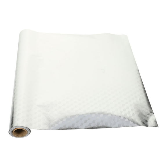 RENACLIPY Silver Self Adhesive Kitchen Wallpaper Oil Proof Backsplash Wall Sticker Waterproof Heat Resistant Decor