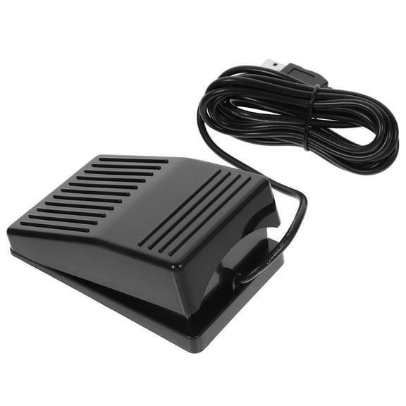 RENACLIPY Single Pedal USB Foot Pedal for Computer Foot Operated Durable Plastic Footswitch