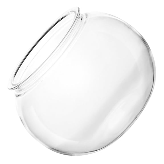 RENACLIPY Round Plastic Fish Bowl Transparent Design for Office Desktop Fish Keeper