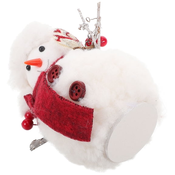 RENACLIPY Charming Snowman Decor White Foam and Plush Indoor Holiday Decoration for Party