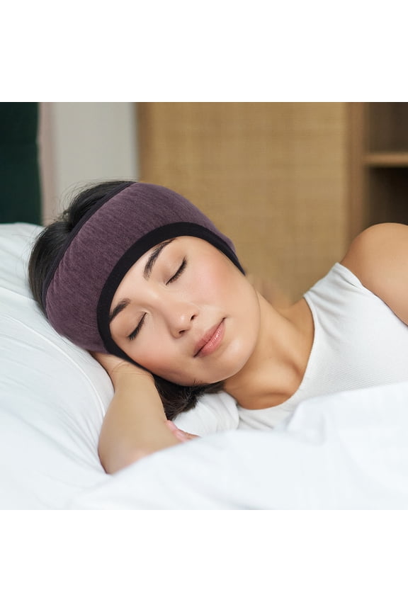 Warm Brown Sleeping Ear Muffs with Adjustable Fit and Noise Reduction