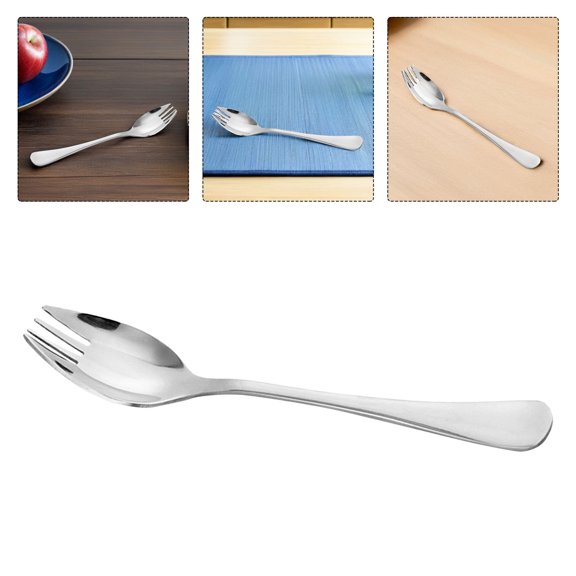 RENACLIPY Spoon Dish Spork Stainless Steel For Home Use 1Pcs