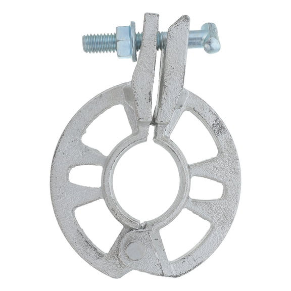 RENACLIPY Stage Scaffold Rosette Clamp Plated Silver Steel Heavy Duty Coupler with Sliding Ring for Concert Setup