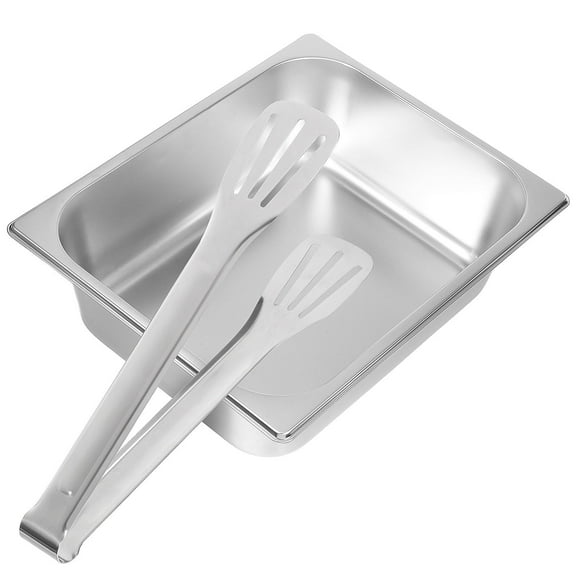 RENACLIPY Oven Safe Stainless Steel Food Pan with Clip Stackable Kitchen Storage Pan