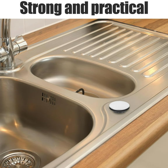 RENACLIPY Stainless Steel Kitchen Sink Hole Cover Faucet Cap for Soap Dispenser and Sink Sprayer, Easy to Install