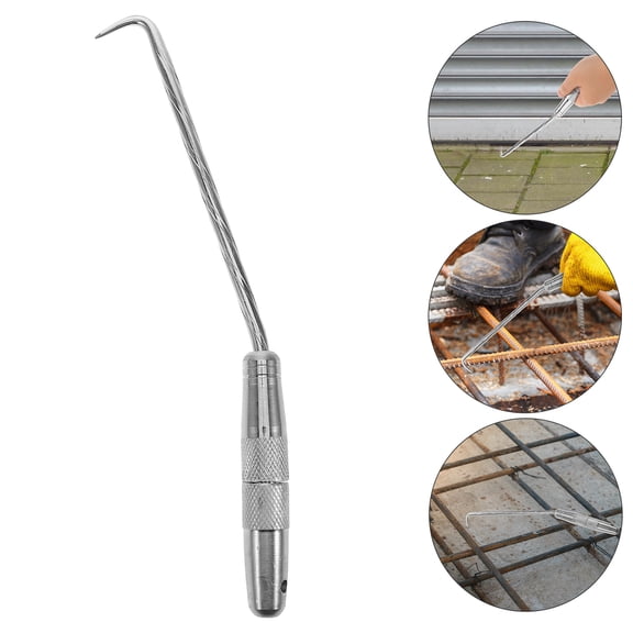 RENACLIPY Stainless Steel Manhole Cover Lifting Hook Tool for Construction, Heavy Duty Equipment, 1 Piece