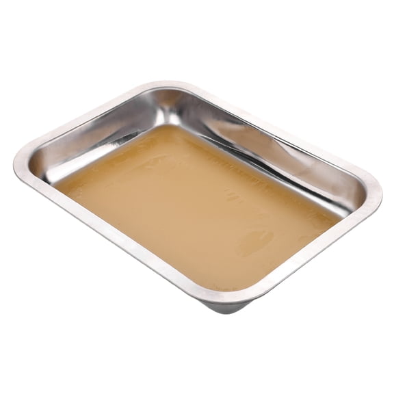 RENACLIPY Silver Stainless Steel Dental Tray with Polished Surface Safe Reliable Metal Tray for Home and Laboratory Use