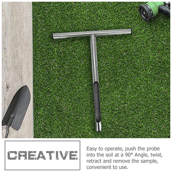 RENACLIPY 304 Stainless Steel Soil Test Probe Tool for Outdoor Field Use, and Accurate, 1 Set
