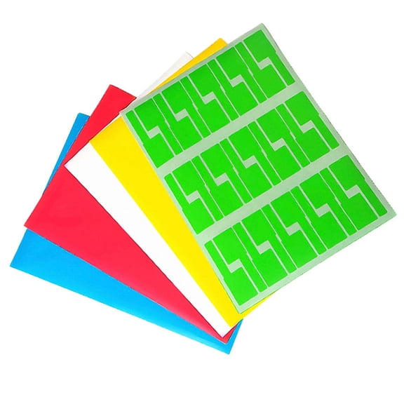 RENACLIPY Stationery Network Cable Labels Multicolor P Shape Identification Markers for Indoor Wiring