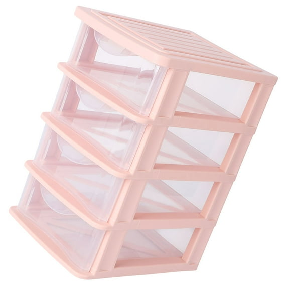 YOSADIER Storage Makeup Cosmetics Storage Case Pink Plastic 1Pack