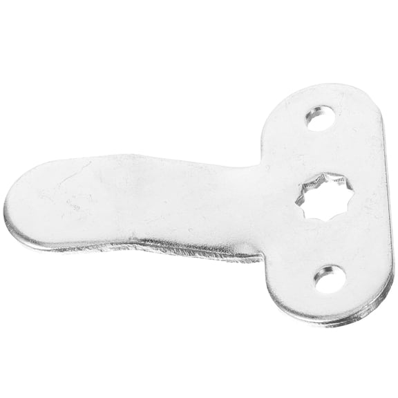 RENACLIPY Plated Silver Metal Extended Lip Plate for Electrical Cabinet Door Reinforcement and Safety Protection