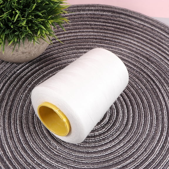 RENACLIPY White Polyester Sewing Thread for Quilting, Crafting, General Stitching, and Sewing Projects