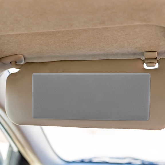 RENACLIPY Grey ABS Sun Visor Mirror Cover for Car Vanity Mirror with UV and Easy Installation Accessory