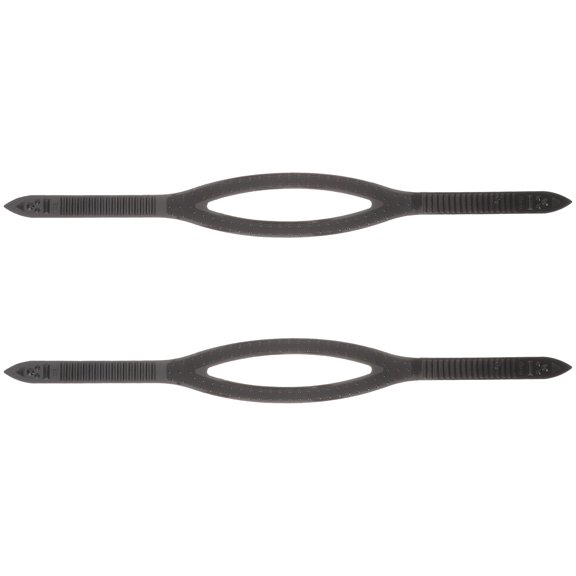 RENACLIPY 2-Pack Black Silicone Swimming Goggle Straps to Keep Secure and Prevent Falling Off