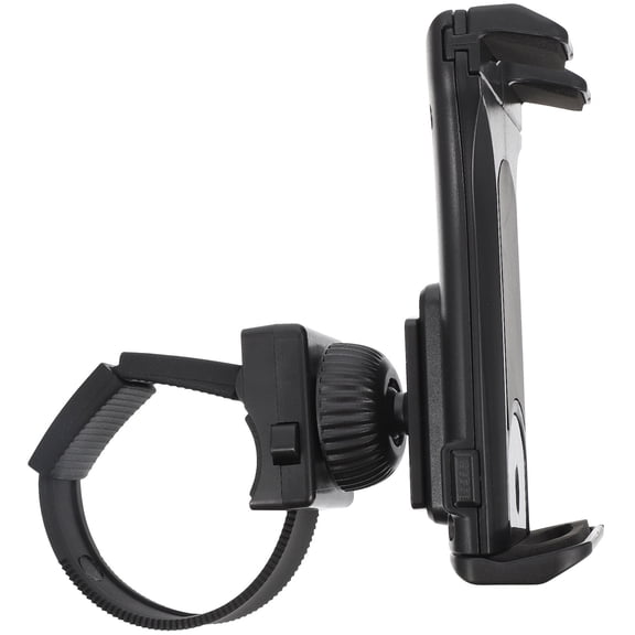 RENACLIPY Rotatable Phone Holder and Bike Tablet Clamp, Black ABS, Adjustable Mount for Bikes and Storage
