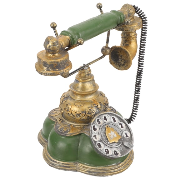 RENACLIPY Vintage Rotary Phone Model Multi Color Resin Classic Home Decoration Accent