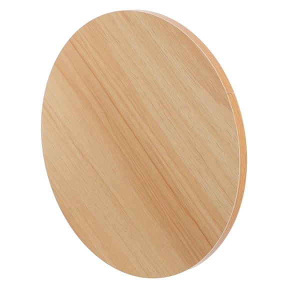 RENACLIPY Wood Round Tabletop in Beige, Thick Replacement for Home, Office, Hotel Tables