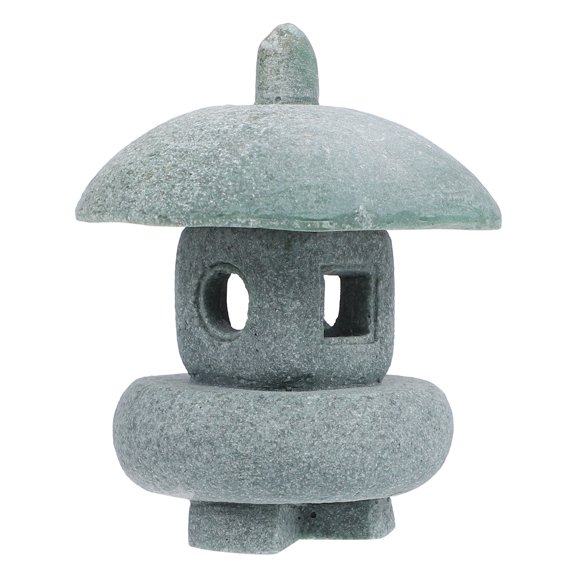 RENACLIPY Tiny Pavilion Model Sandstone Grey Micro Landscape Decoration for Fish Tank Flowerpot