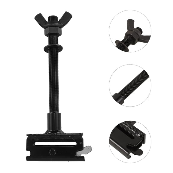 RENACLIPY Black Trailer Spare Tire Mount with Bolted Hook for Secure and Compact Extra Tire Storage Solution