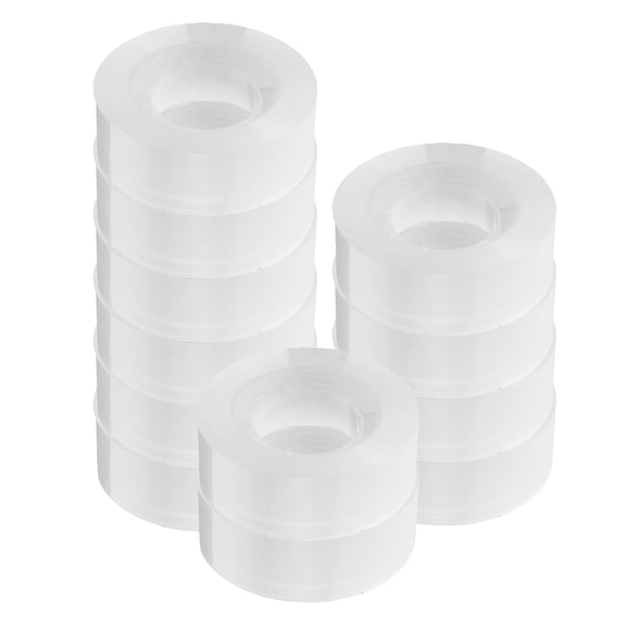 RENACLIPY Clear BOPP Ice Hockey Tape for Repairs and School Projects, 12 Rolls Adhesive Tape