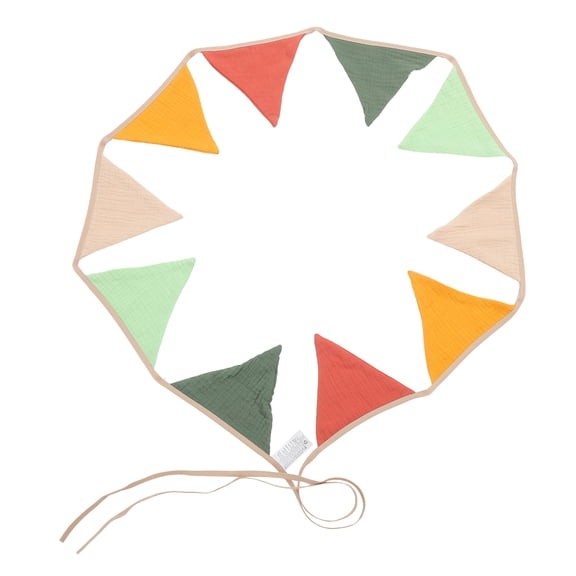 RENACLIPY Triangle Flag Decoration Cotton Cloth Birthday Party