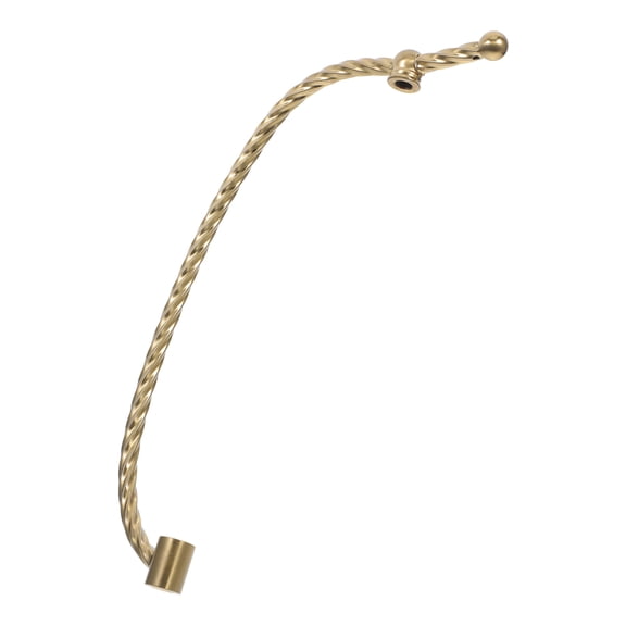 RENACLIPY Copper Plated Lamp Curved Stem with Pipe Thread Kit for Home Lighting Fixture Parts