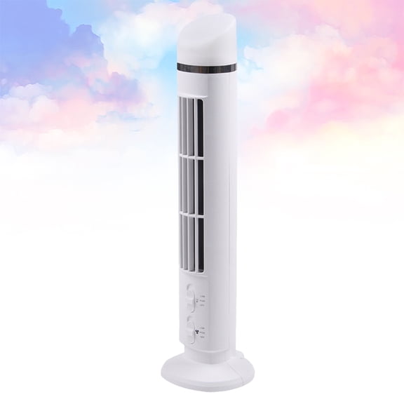 RENACLIPY USB Desk Cooling Fan with Oscillating Function and Two Air Levels White