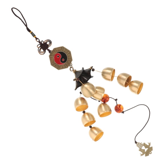 RENACLIPY Golden Brass Wind Chimes with Metal Bells for Outdoor Garden, Patio, Porch, Yard Decoration and Relaxing Sounds