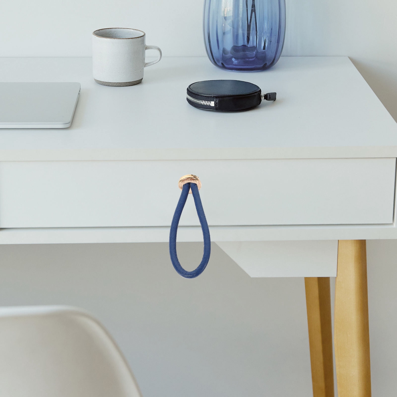 RENACLIPY Dark Blue Rope Handle Furniture Knob Rustic Durable for ...