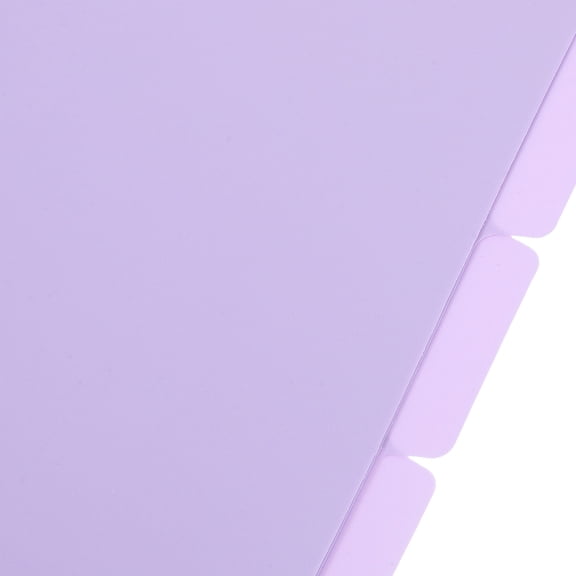 RENACLIPY Violet PP A5 Binder Dividers, 6-Piece 3-Hole/6-Hole Loose Leaf Planner Organizer Inserts for Notebook Journal Use