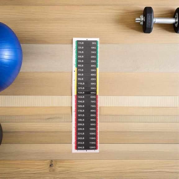 RENACLIPY High Precision Black Adhesive Weight Labels Sheet for Gym Cable Machines and Fitness Equipment