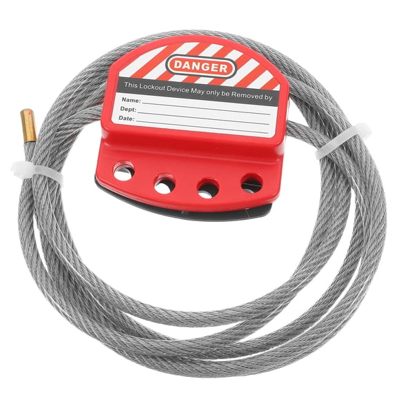 RENACLIPY Stainless Steel and Plastic Weatherproof Cable Lock, Multi, for Industrial Safety and Loto