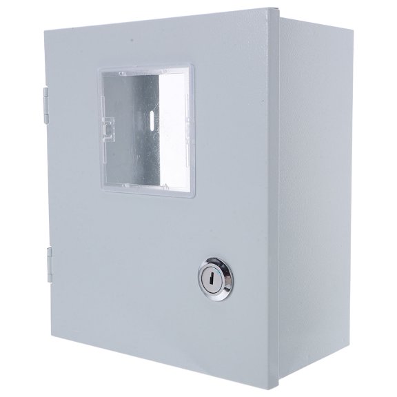 RENACLIPY Weatherproof White Electrical Distribution Box with Transparent Shield for Outdoor Installation
