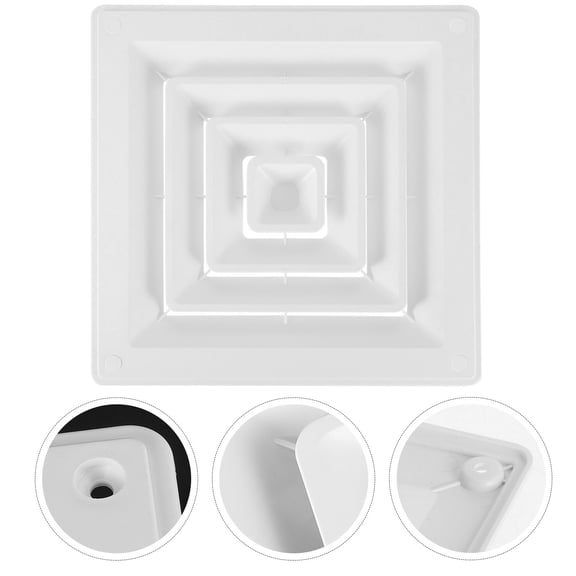 RENACLIPY White Ceiling Vent Cover with Airflow Control Grille, Easy to Install Home Replacement