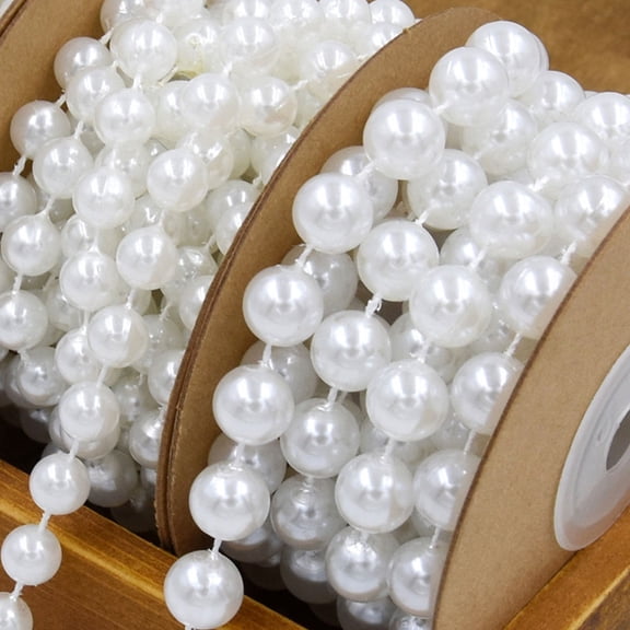 RENACLIPY Wedding Beads Chain Roll for Jewelry Making and Crafting, 1 Roll of Elegant Decorative