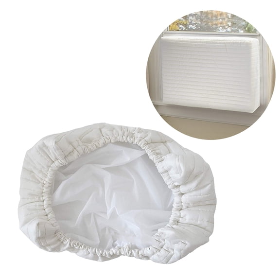 RENACLIPY White Double Insulation Air Conditioner Cover Easy Install Block Wind Drafts