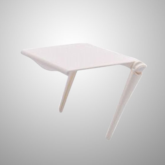 RENACLIPY White Foldable Desktop Shelf for Office Computer Monitor Storage with and Space-Saving Design
