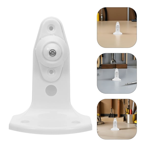 RENACLIPY White Plastic Security Camera Mount Bracket with Stable Support for Indoor Monitoring